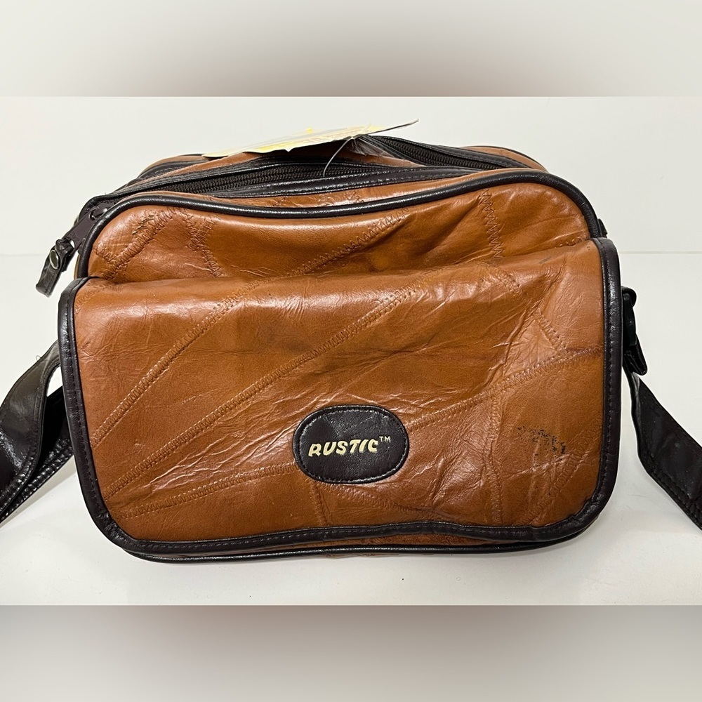 Rustic Genuine Leather 35mm SLR‎ Shock Bag Camera Bag Vintage